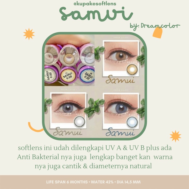 KUPAKESOFTLENS Samui Glamour Softlens By Dreamcolor