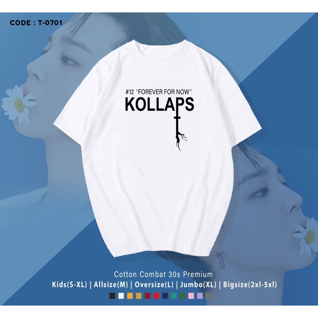 T-SHIRT / KAOS KPOP JIMIN BTS KOLLAPS / REAL PCITURE / BAHAN COMBED 30S / IMPORT