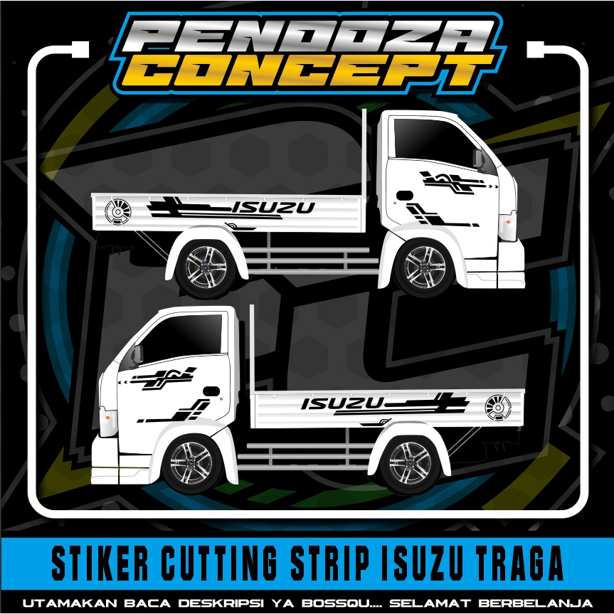 (TERBARU) STICKER CUTTING PICKUP TRAGA