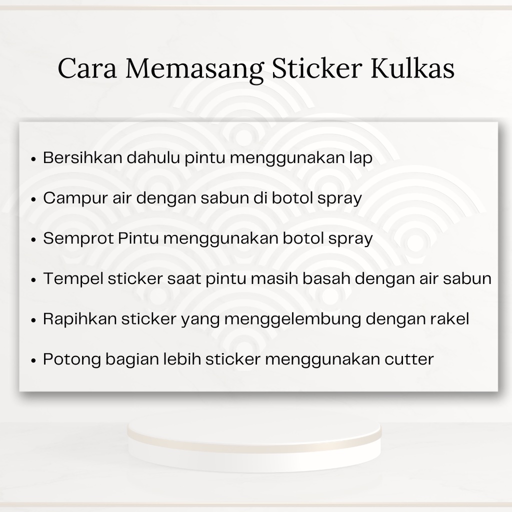 Stiker Kulkas 1 Pintu dan 2 Pintu motif Minimalist kode MT-45 - FM