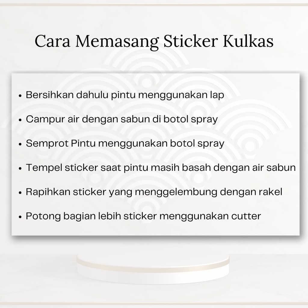 Stiker Kulkas 1 Pintu dan 2 Pintu motif Bunga Kode B-A1 - FX