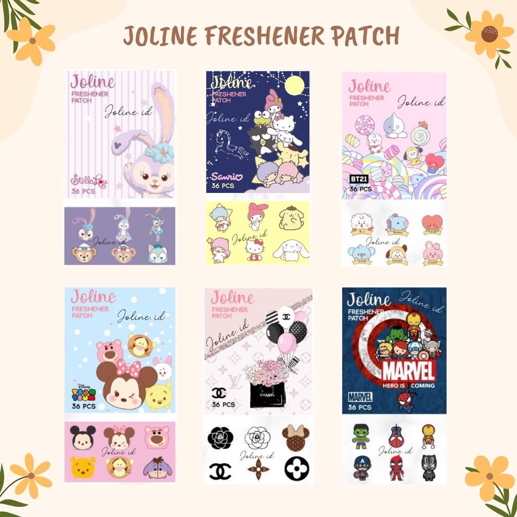 STIKER AROMASK ISI 16-36 PATCH / MASK PATCH TEMPELAN MASKER KARAKTER DISNEY LUCU / STICKER MASKER / STICKER TEMPEL / AROMATERAPI MASKER WANGI VANILA GREEN TEA MINT JASMINE / AROMASK LUCIOUS PEACH / FRESHENER PATCH