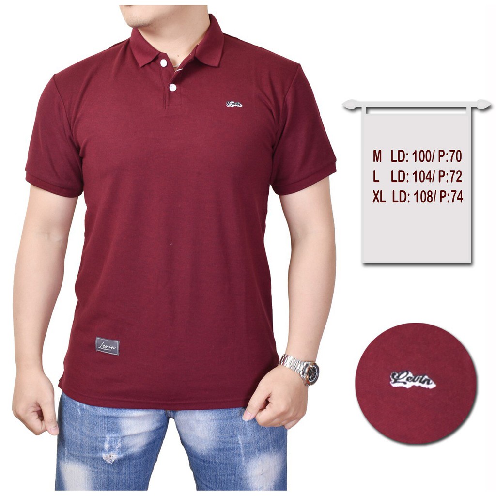 Polo Shirt Pria Polos / Baju Polo Pria Dewasa Polos / Baju Kerah Pria Cowok Polos / Baju Krah Pria L
