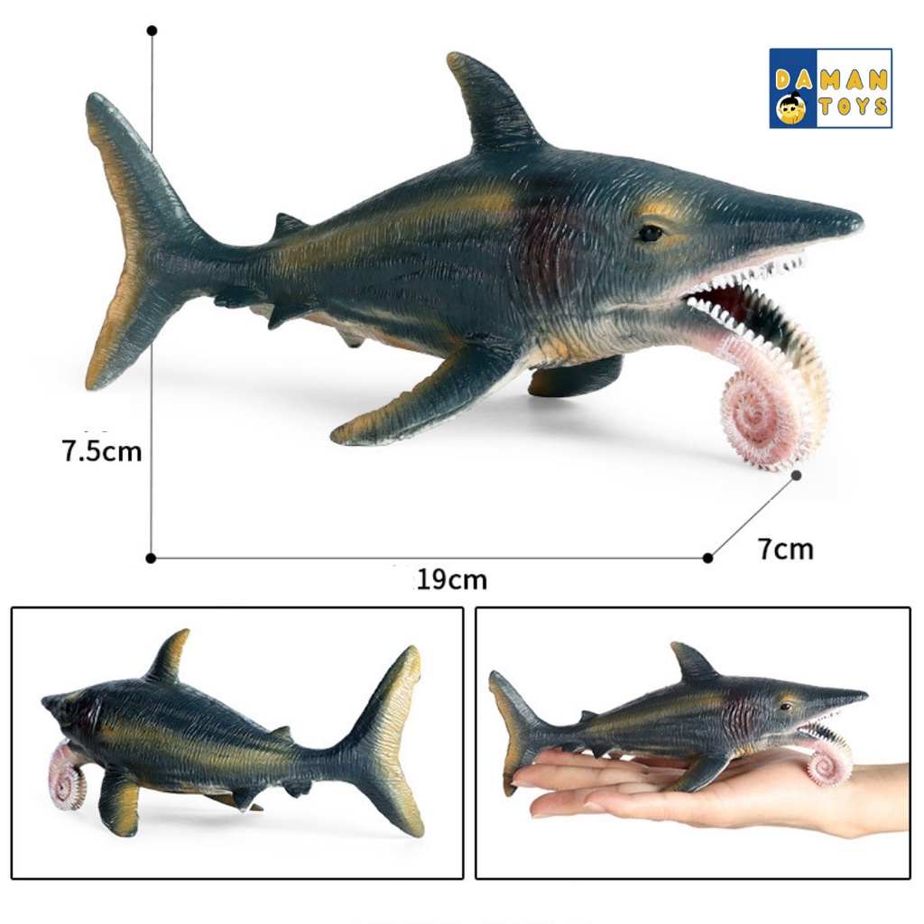 Hiu Megalodon Shark Mainan Simulasi Hewan Laut Action Figures Jurassic Dinosaurus Dinosaur World