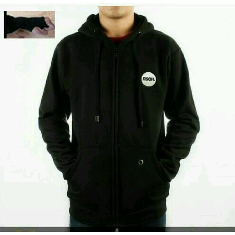 TURUN HARGA ! Jaket Distro Pria Zipper Hoodie RSCH Premium