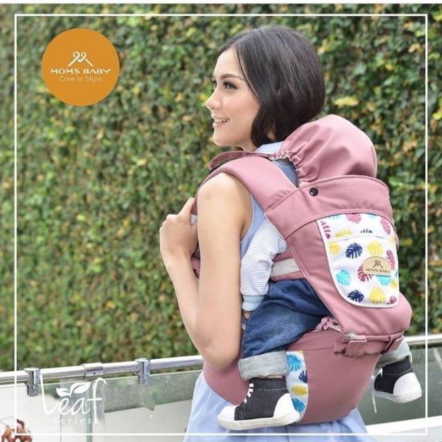 MOMS BABY Gendongan Hipseat Bayi Leaf Series MBG 2017