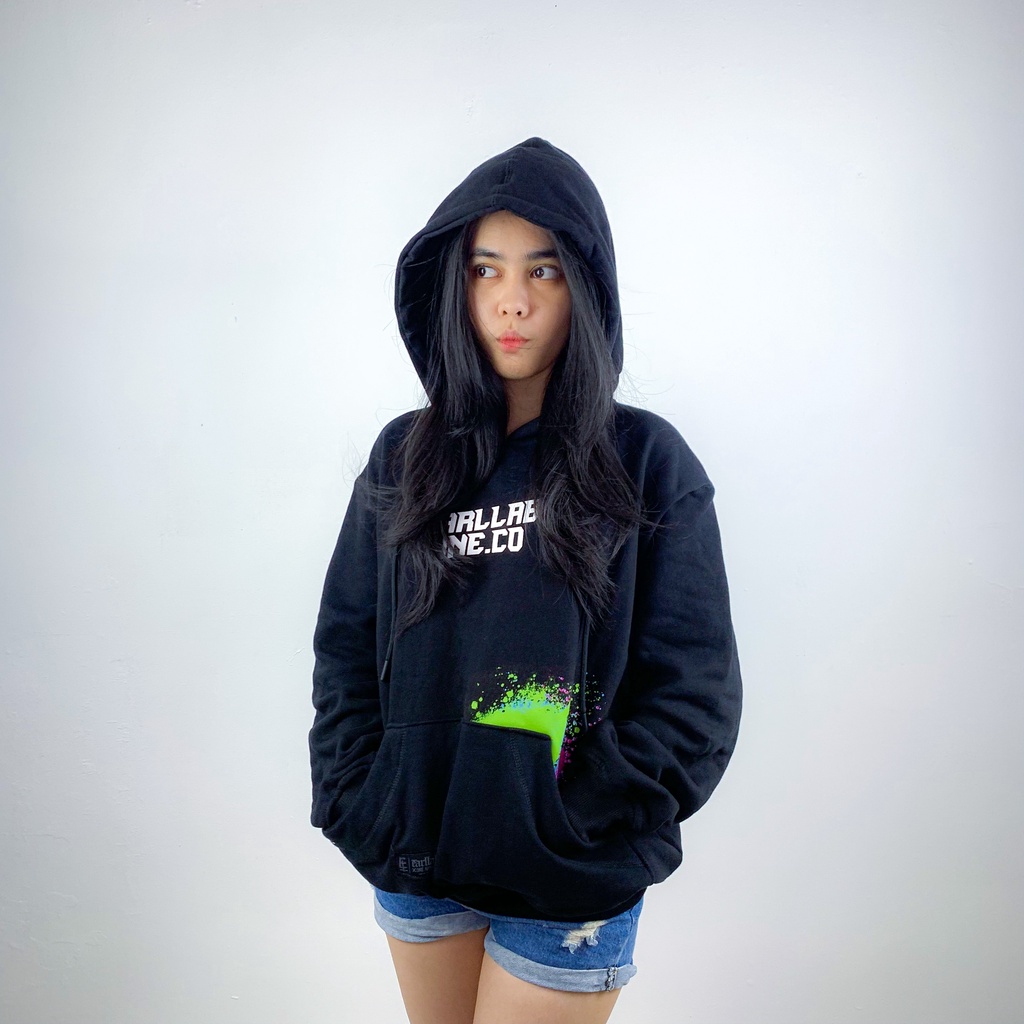 PATIENTVICTORY Sweater Hoodie pria Distro Original Branded Earllab Warna Hitam Pelangi Bahan Tebel Lembut Hoddie Cowok Aesthetic Keren Tebaru 2022 Viral Terpopuler