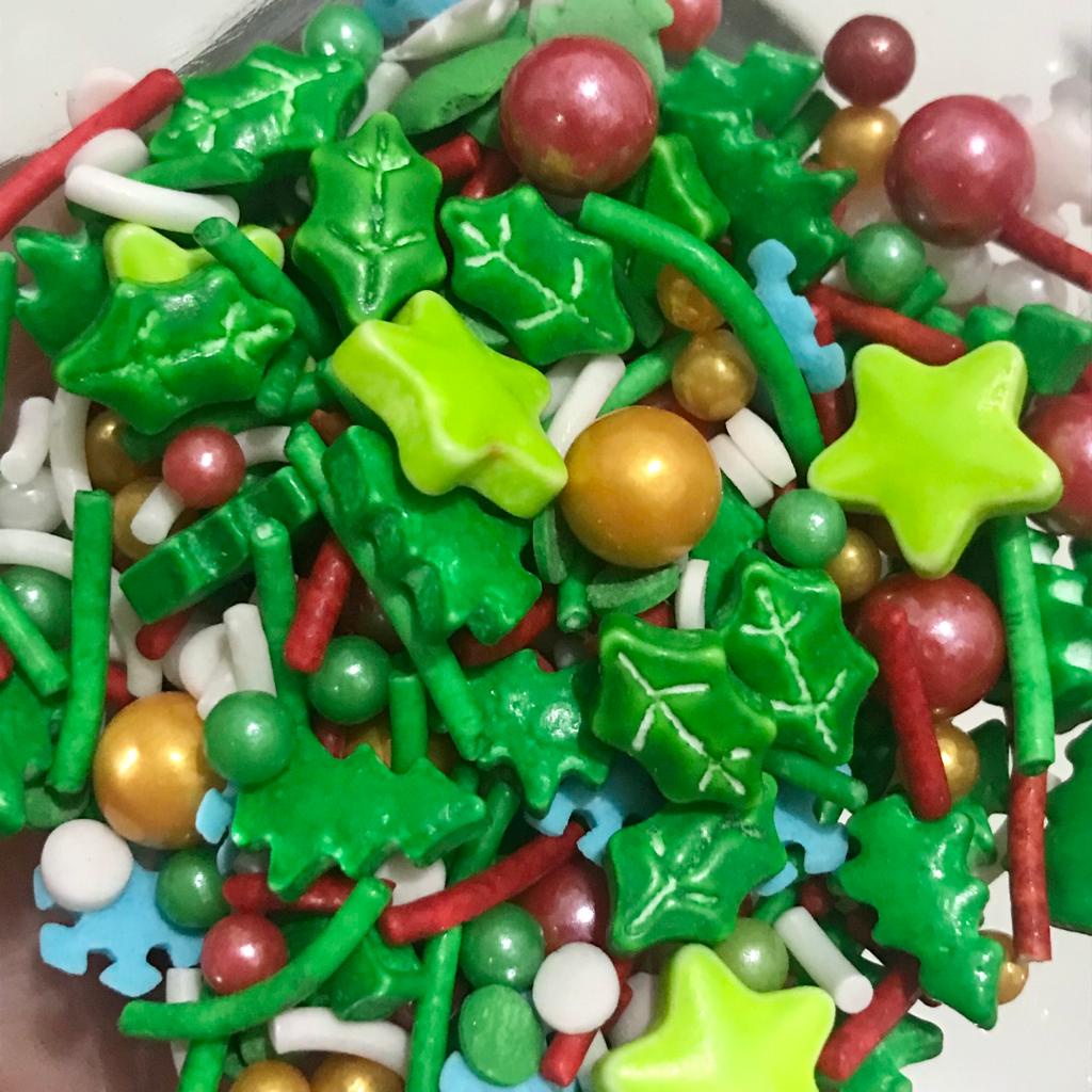 

SPRINKLES NATAL 20 GR - CHSRITMAS SPRINKLE DEKORASI KUE CUPCAKE