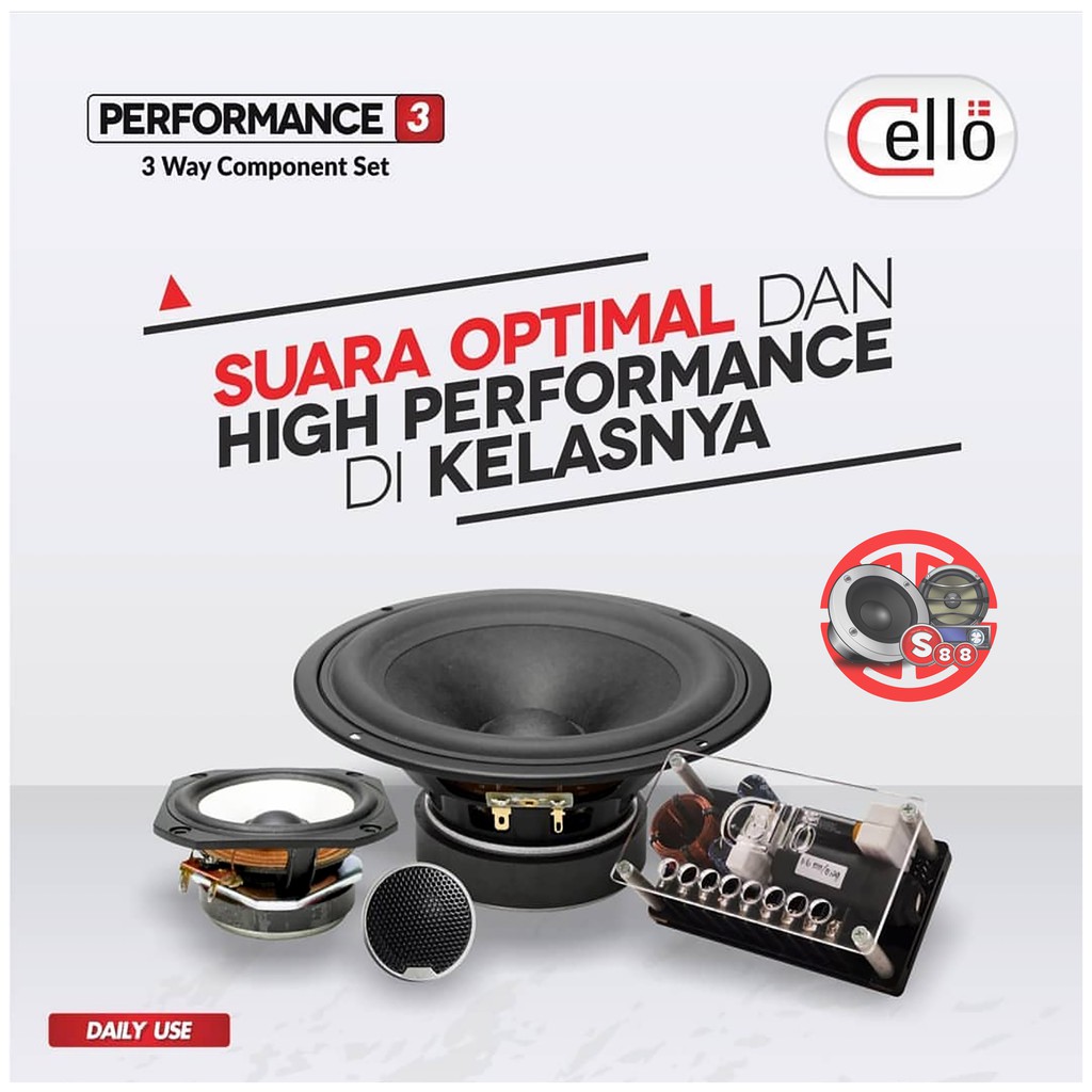 Cello Performance 3 Latest Model 2018 3-Way Component Set