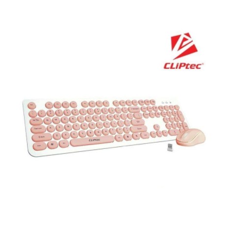 Keyboard mouse cliptec wireless membrane set bundle 1200dpi 104 key classic young air rzk340 rzk-340