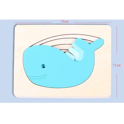 [BIG SALE] Hallmark puzzle - puzzle tingkat bahan kayu - mainan edukasi anak