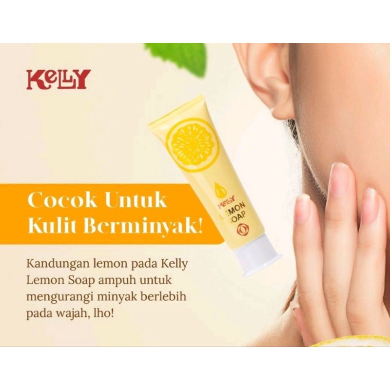 KELLY LEMON SOAP/Facial/sabun pembersih wajah