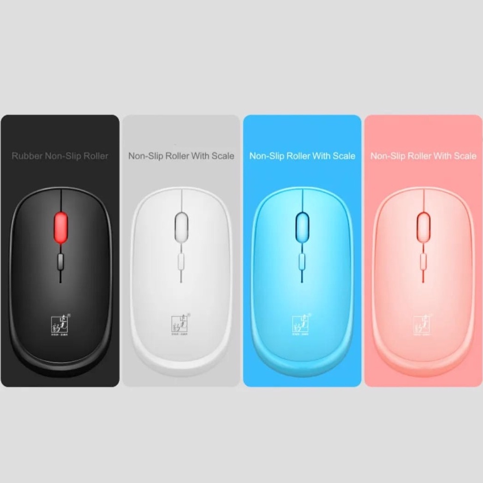 Mouse wireless USB optical mouse tanpa kabel dongle