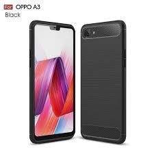 Case Oppo A3s Softcase iPAKY Carbon - Hitam