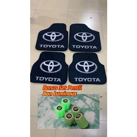 Keset / Karpet Mobil Universal Build Premium Quality 1 set 4pcs + BONUS pentil ban lumious premium valve cap