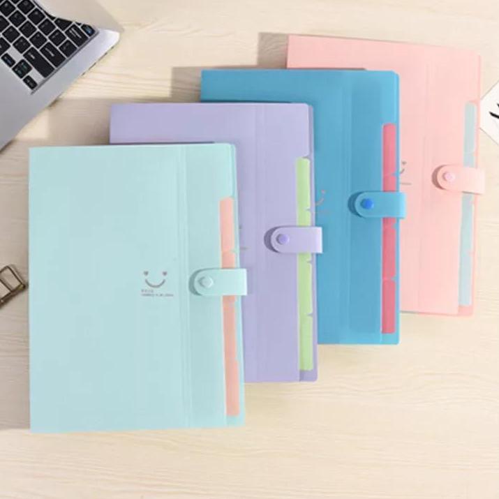 

(G1C1) ☆ Tas File A4 5 Sekat Dilengkapi dengan Indeks Bahan Anti Air Desain Bergambar Kartun //Big@promo