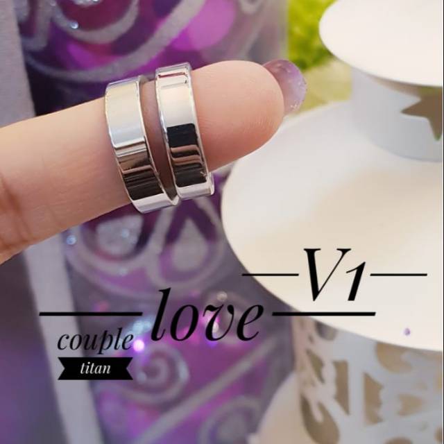 Cincin titanium couple