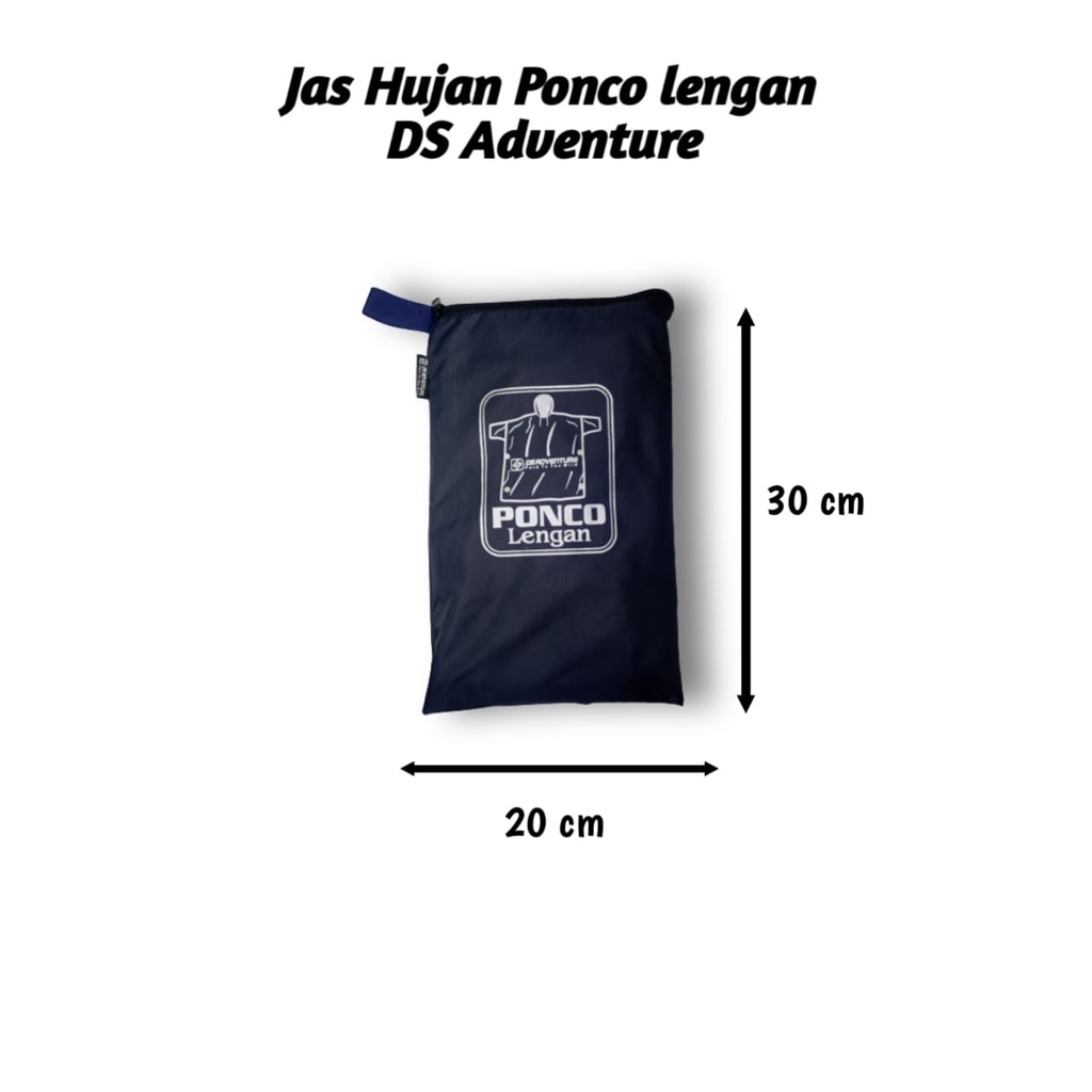 Jas hujan ponco lengan ds adventure/jas hujan ponco/jas hujan ponco tebal/jas ujan ponco/ponco lengan/mantel hujan ponco lengan/jas hujan kelelawar lengan/jas ujan ponco lengan