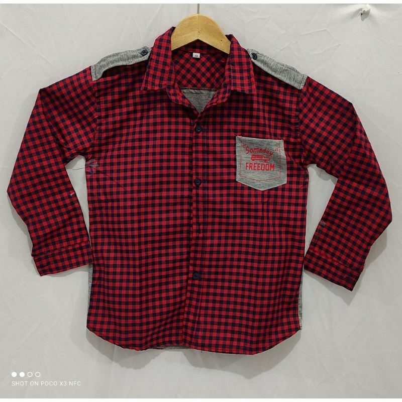 Kemeja/kemeja anak/kemeja anak laki-laki/baju kemeja/kemeja anak usia 3-10 tahun/KEMEJA FREDOM/baju 