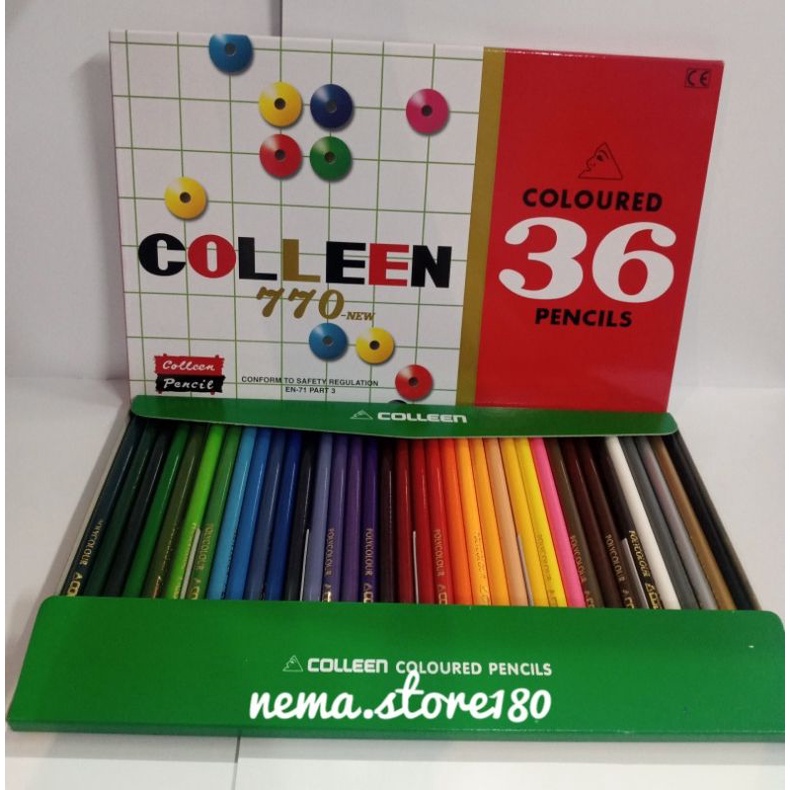 

PENSIL WARNA COLLEEN 770- 36 WARNA/COLOUR PENCIL 36 COLOUR JAPAN TECHNIQUE