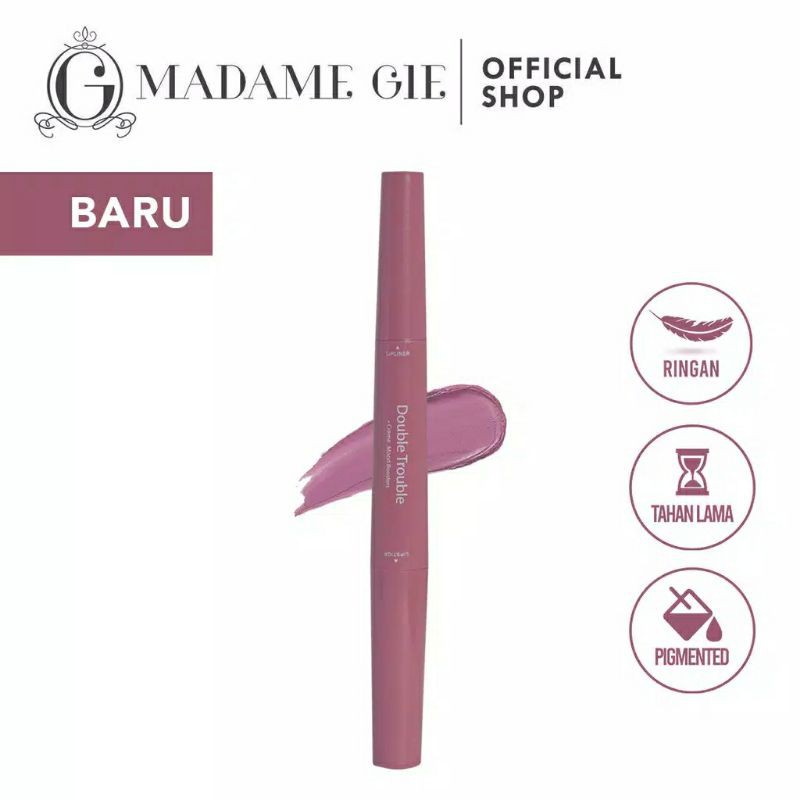 ✨Hideem✨Madame Gie Double Trouble Matte/Creamy Lipstick+Liner