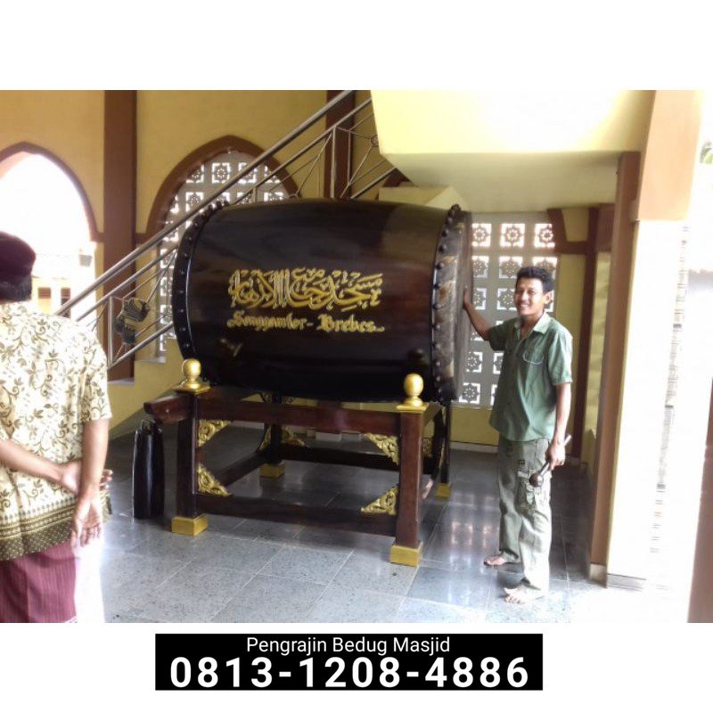 ( Bayar Setelah Besug Sampai Lokasi Anda ) Bedug Masjid Besar Beduk Masjid Kayu Jati Kulit Sapi Kuli