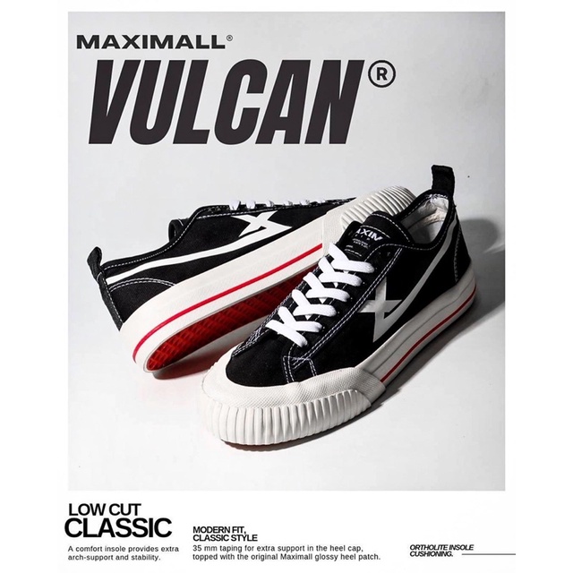 Sepatu Pria Maximall MAX-VULCAN LOW CUT White