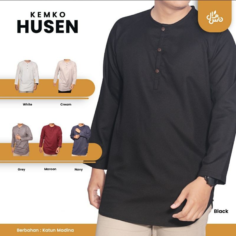 KEMEJA KOKO LENGAN PANJANG BAHAN KATUN MADINAH