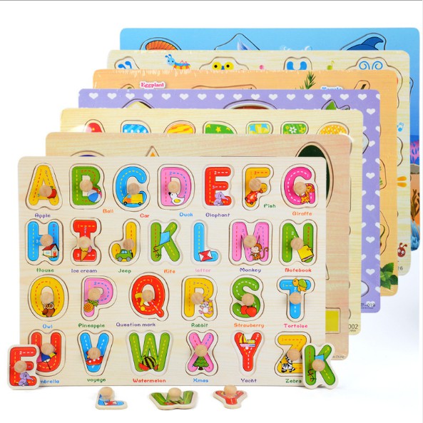 [Part 2] Mainan Edukasi Edukatif Anak PUZZLE KNOB BESAR Wooden Puzzle Kayu IMPORT Berkualitas