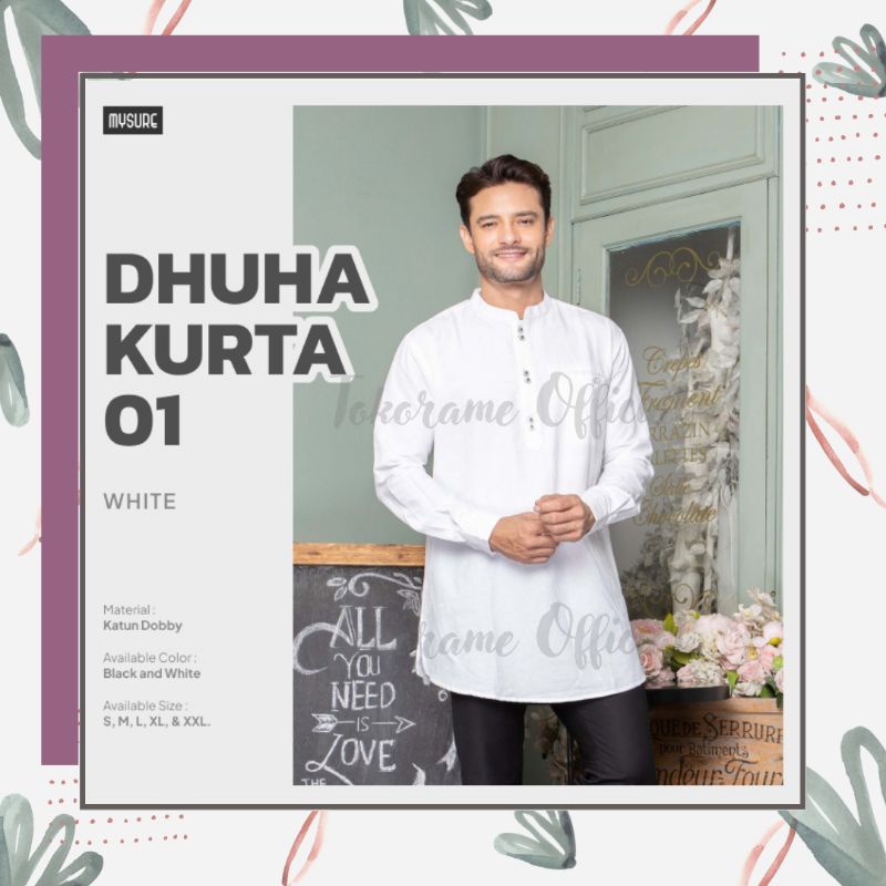Baju Koko Pria Terbaru Lengan Panjang Dhuha Kurta 01 Original Mysure