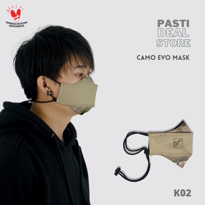 Masker Keren Cowok Distro Kekinian Murah Premium Masker Camomask Terbaru Korea fullprint Kiral K02