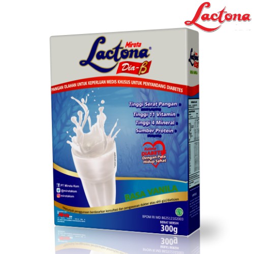 

Lactona Diabe Paket Kecil (2 Dus x 300 Gram)