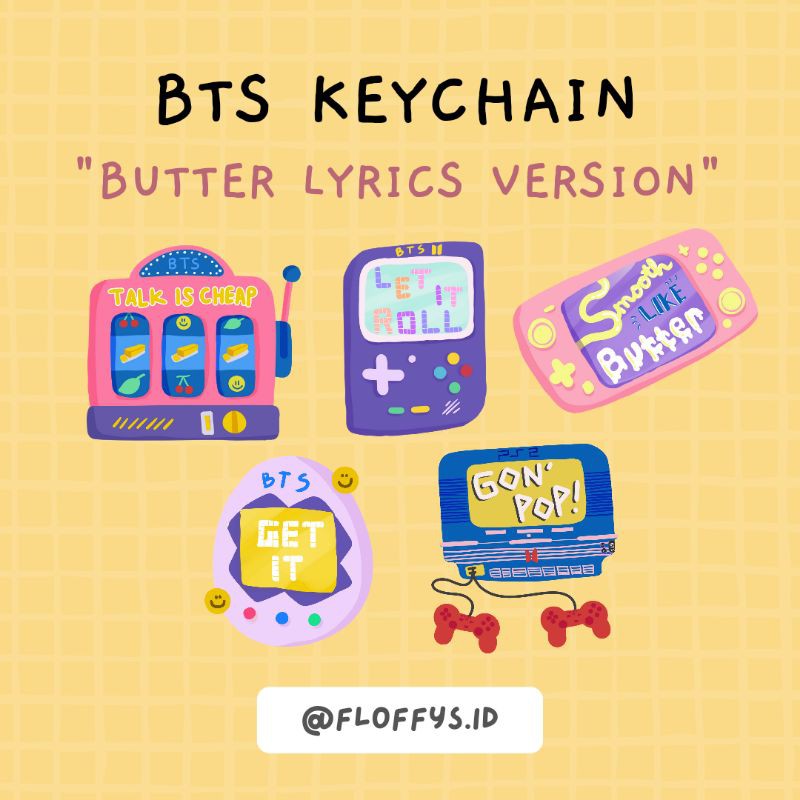 BTS Keychain Butter Lyrics Version