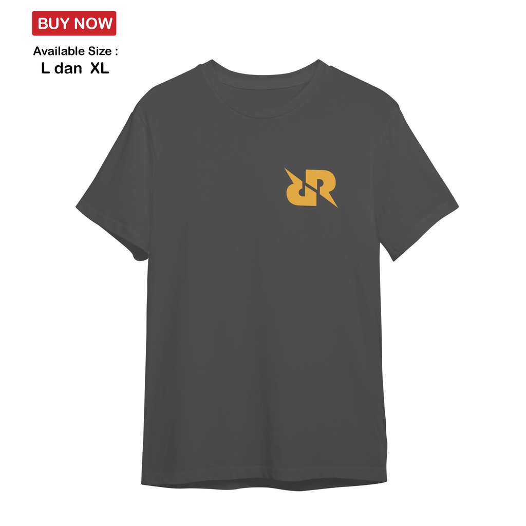 BAJU KAOS RRQ ESPORT BAHAN POLYESTER L XL HITAM TERLARIS