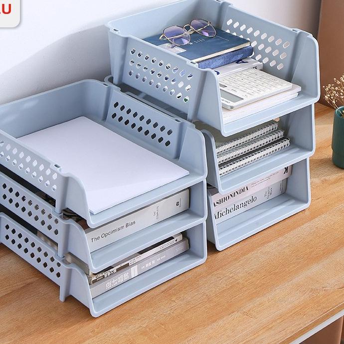 RE⚡TOCK [ORIGINAL] Halu Rak Dokumen Meja Rak Susun Rak Dokumen Kertas File Sebaguna Rak Dokumen Meja