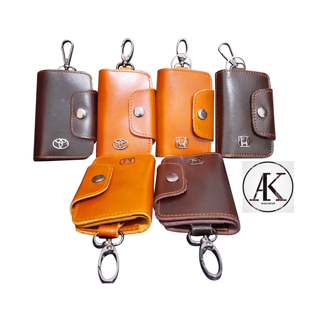 Dompet STNK Kulit Asli Gantungan Kunci Mobil Honda