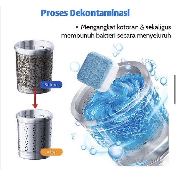 IronClen Pembersih Mesin Cuci isi 10 pcs