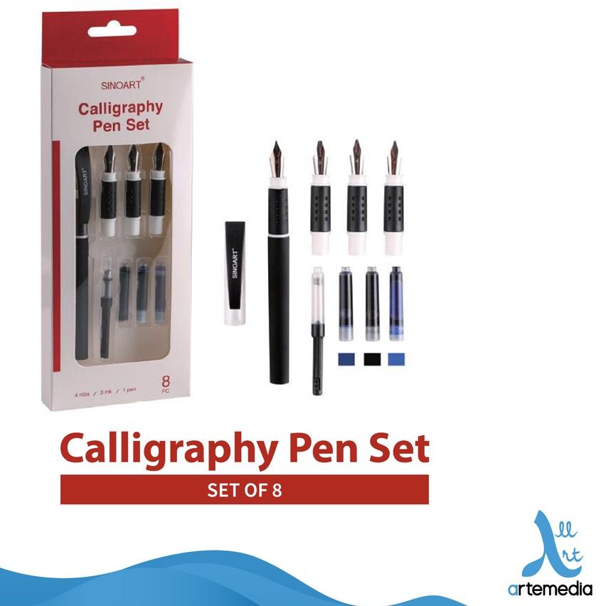 

READY ✅Pena Kaligrafi Sinoart Calligraphy Fountain Pen Set|KD7