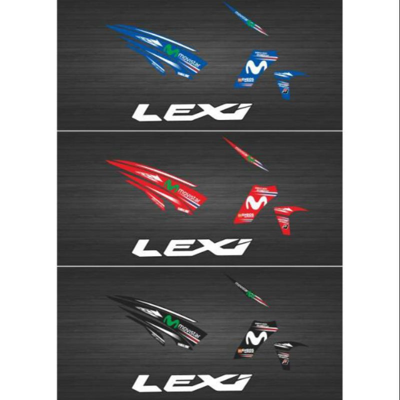 Stiker Striping Variasi Lexi Movistar