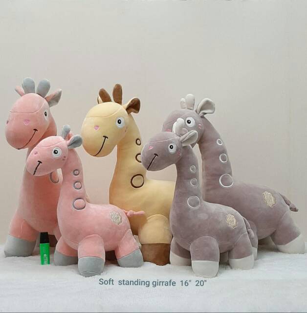 Boneka Jerapah Standing 50cm/20''/boneka lucu/boneka animal/kado ultah