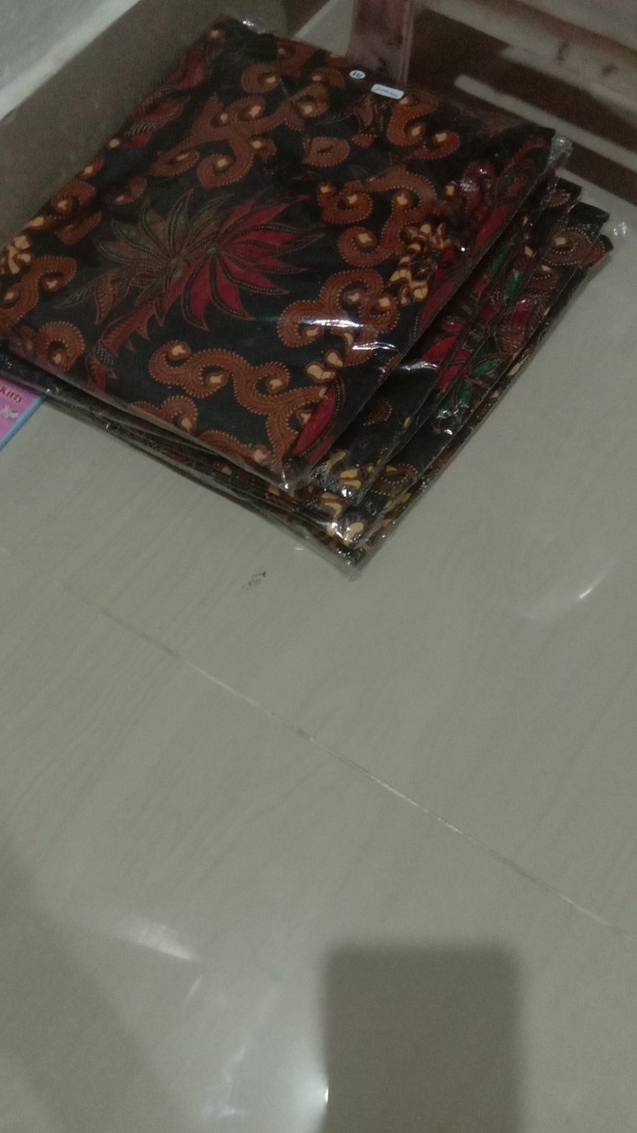 Batik Couple Keluarga - Sania Ruffle Batik Couple Ori Standar & Jumbo - Batik Pekalongan