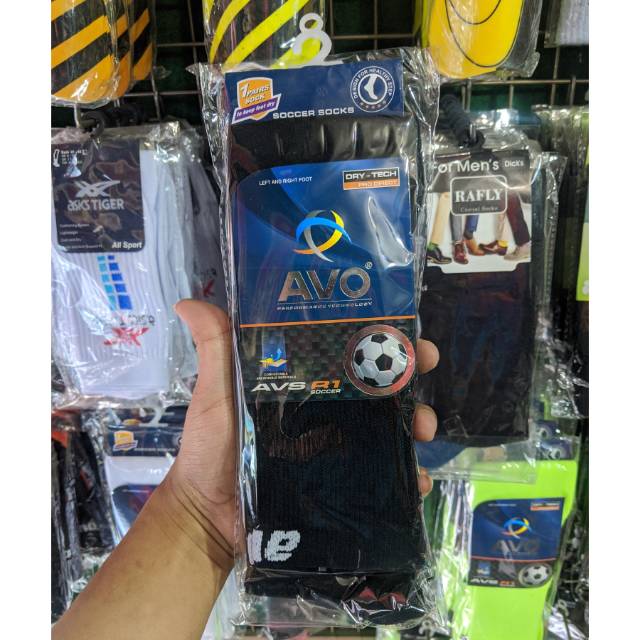 Kaos kaki AVO Long di atas lutut panjang polos anti slip