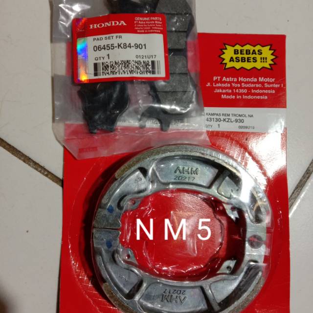 Kampas Depan Belakang PCX CBU-2014-2017