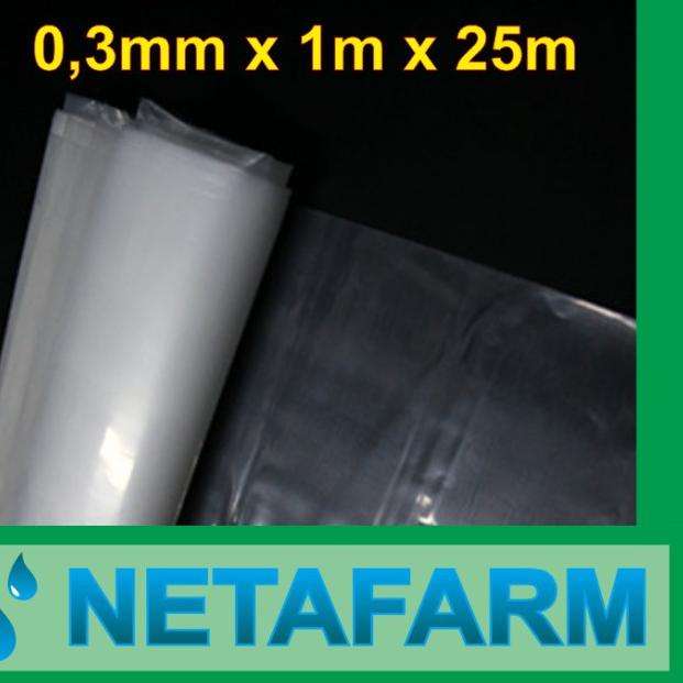 

Plastik Lembaran PE Cor Double Layer/Rol-Lebar 1mx25m Tebal: 30 micron