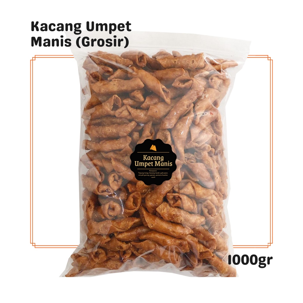 

SNACK KEKINIAN Kacang Umpet Manis (Grosir) 1kg / Snack Cemilan Kiloan / Camilan Makanan Enak Renyah