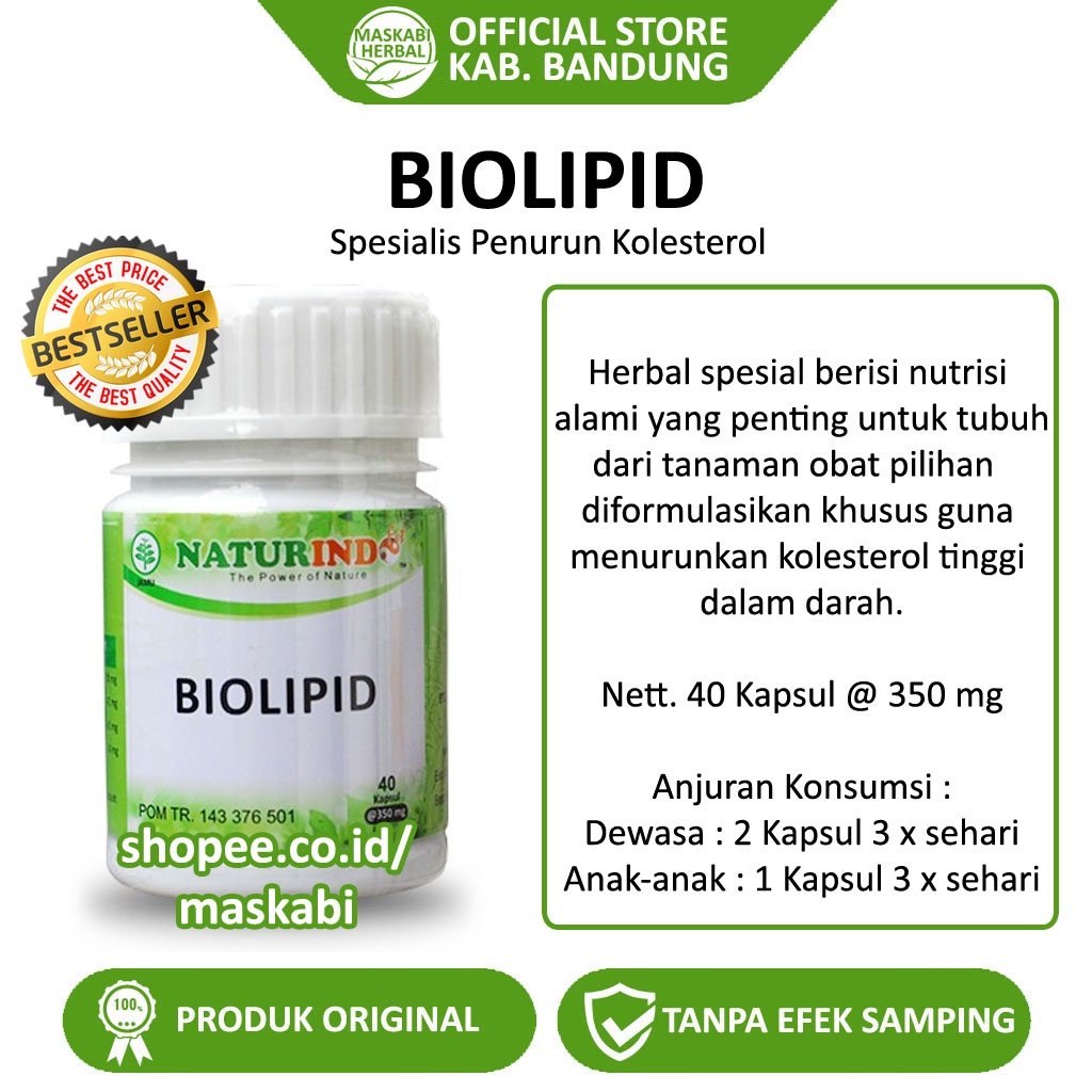 Biolipid Obat Herbal Kolestrol Lemak Darah Tlegeserid Sering Mengantuk Lemah Letih-2