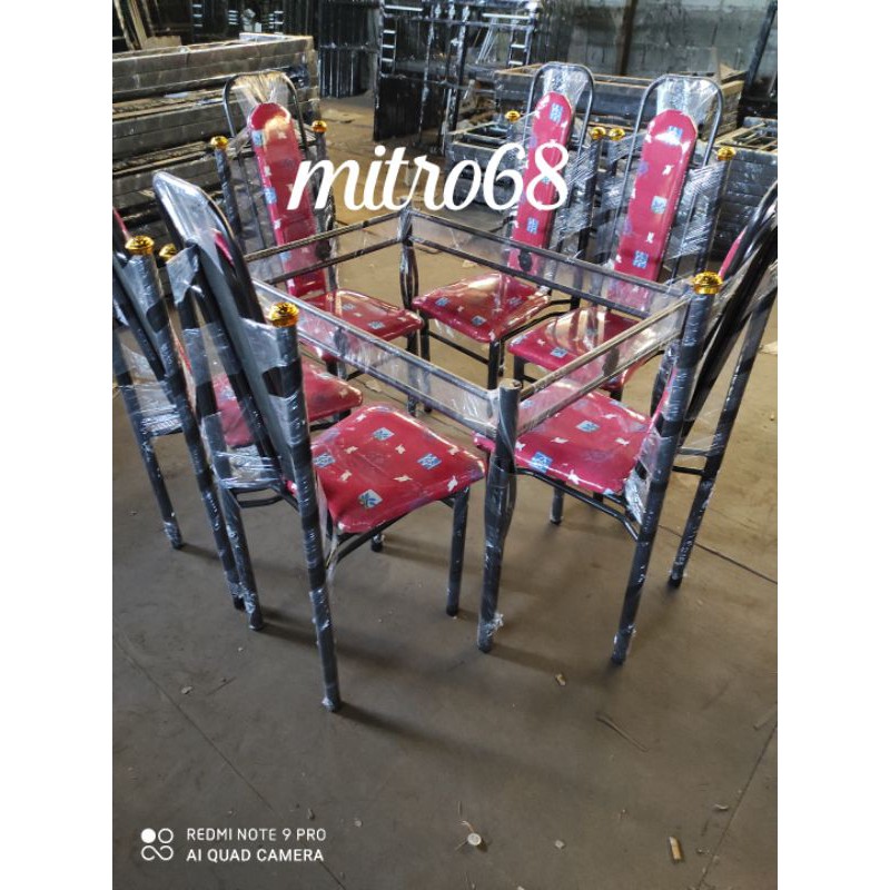 Meja Makan Belgia 6 Kursi