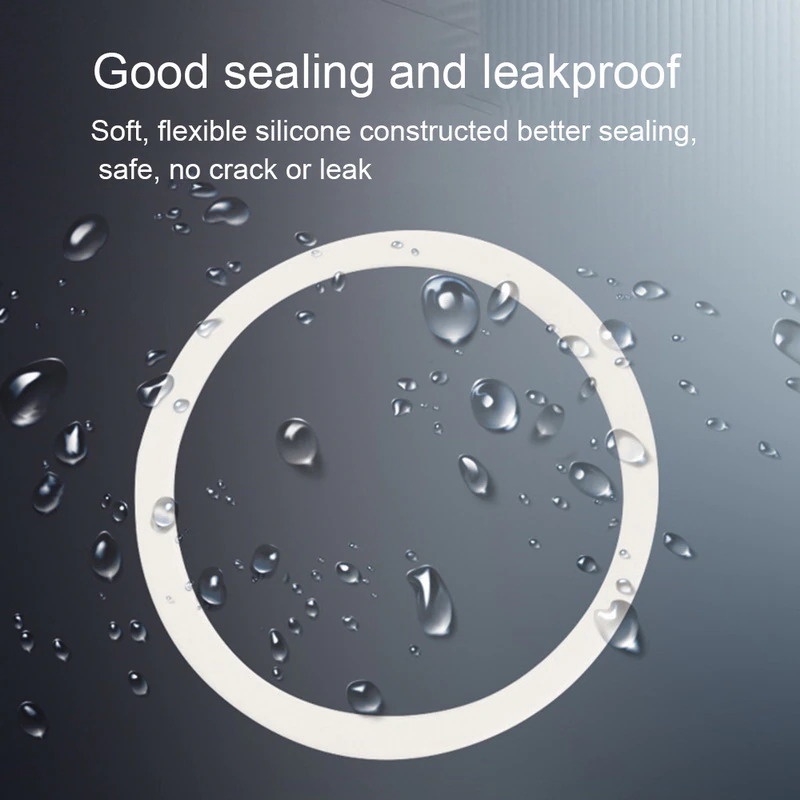 Jayce Silicone Seal Ring Flexible Gasket Replacement Size 6 Cup for Moka Pot Espresso - Z20-1 - White