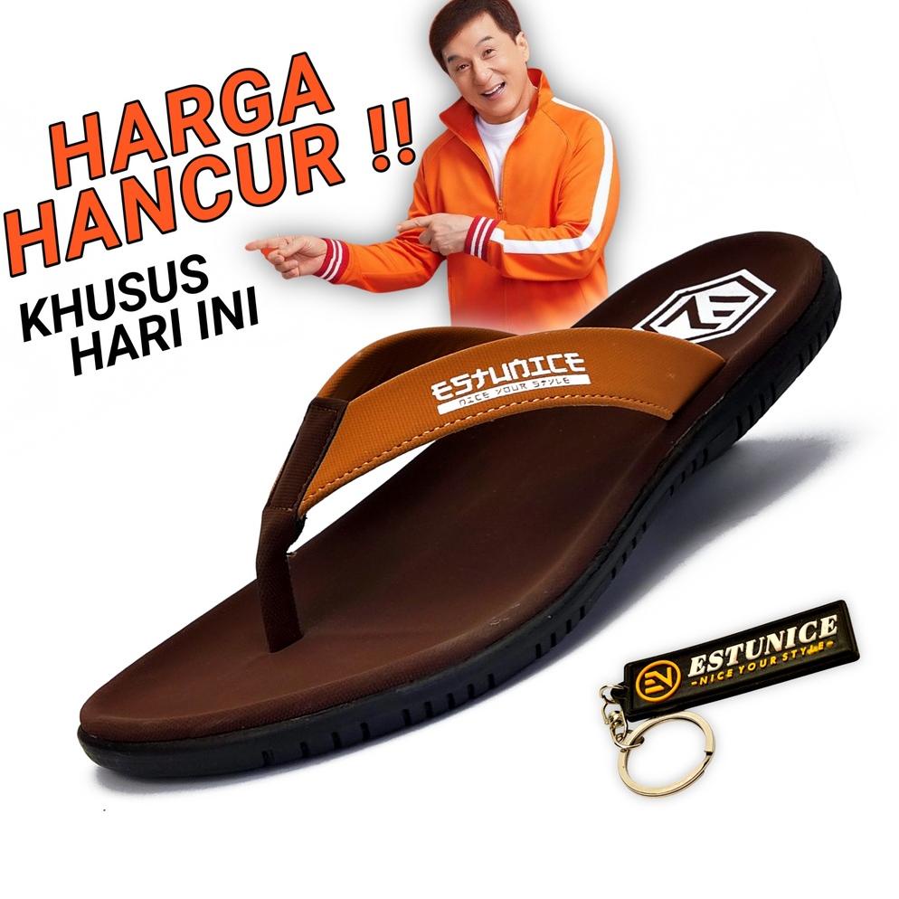 SANDAL JEPIT PRIA - FREDDO COKLAT TERLARISS...,,,,,