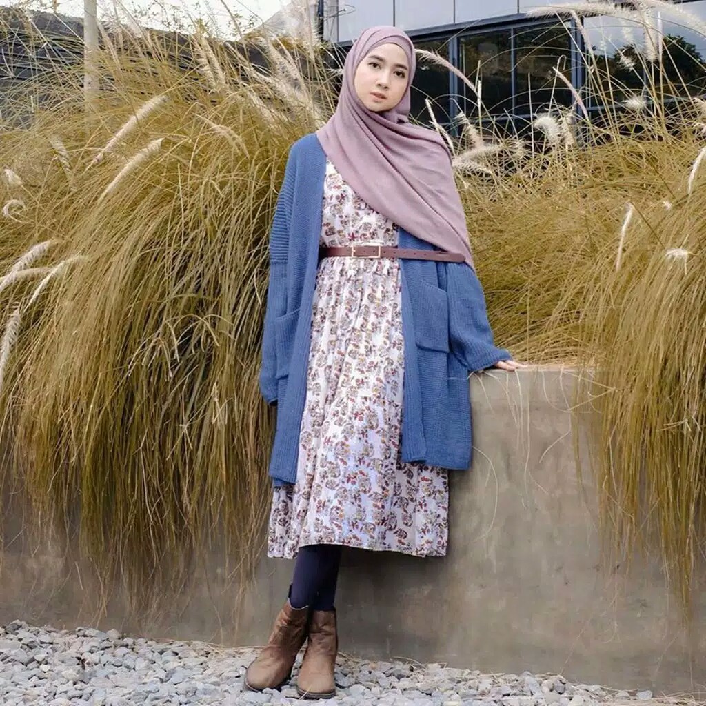 Long cardigan rajut oversize / cardigan Rajut panjang / Cardigan Rajut Longcardy Oversize Tebal-DENIM